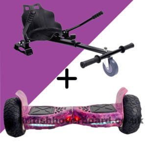 Pink Galaxy 8.5 Hummer Off Road Bluetooth Hoverboard Bundle