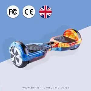 Blue Ice 6.5 Bluetooth Hoverboard Blue Galaxy Hoverkart Bundle