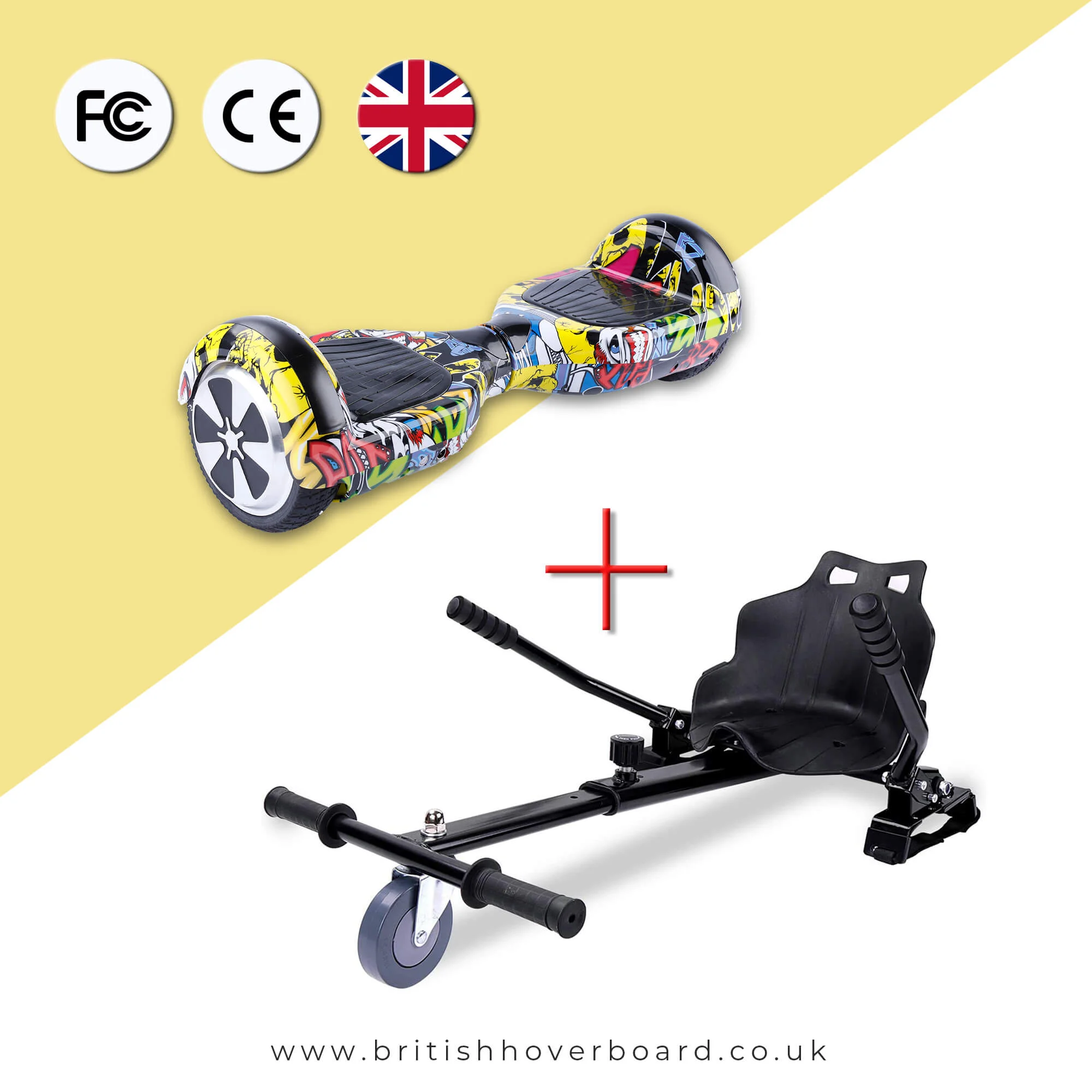 Hip-Hop Graffiti 6.5 Bluetooth Hoverboard Bundle