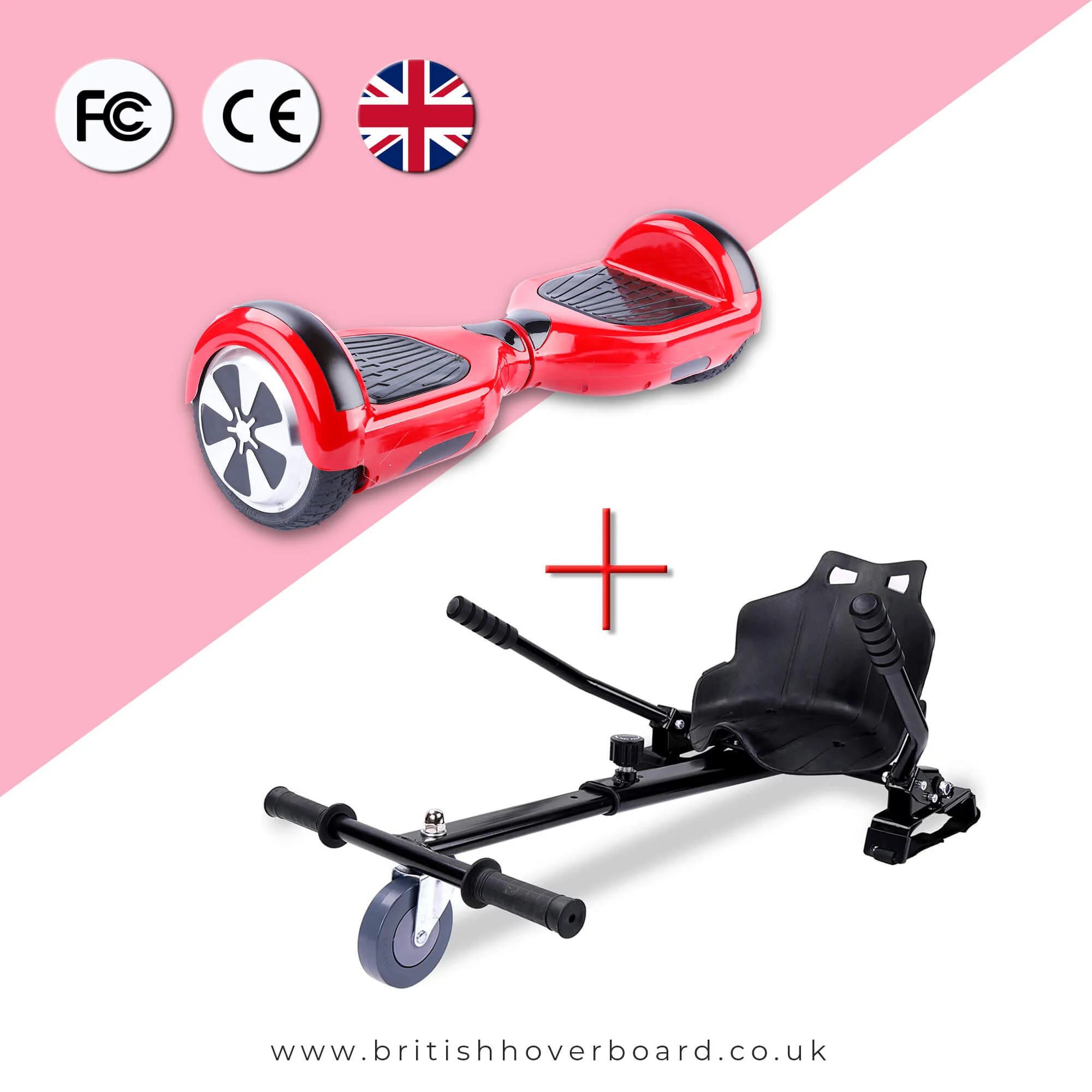 Red 6.5 Bluetooth Hoverboard Bundle