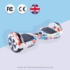 White Graffiti 6.5 Bluetooth Hoverboard