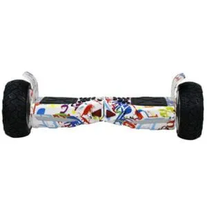 White Mix Flame 8.5 Hummer Off Road Bluetooth Hoverboard