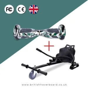 Army Green 6.5 Bluetooth Hoverboard Bundle