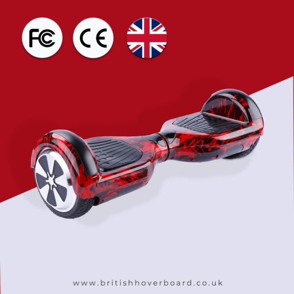 Red Flame Galaxy 6.5 Bluetooth Hoverboard