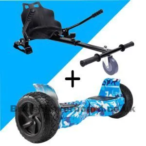 Blue Camo 8.5 Hummer Off Road Bluetooth Hoverboard Bundle