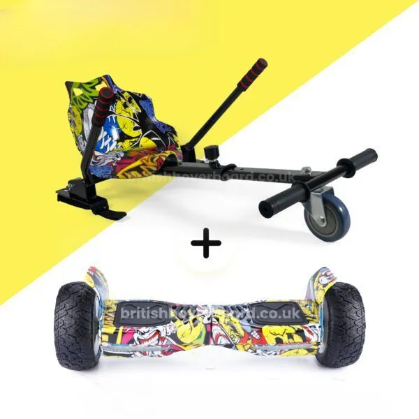 Hip-Hop 8.5 Bluetooth Hoverboard Hip-Hop Hoverkart Bundle