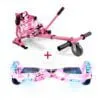 Camo Pink 6.5 Bluetooth Hoverboard Camo Pink Hoverkart Bundle