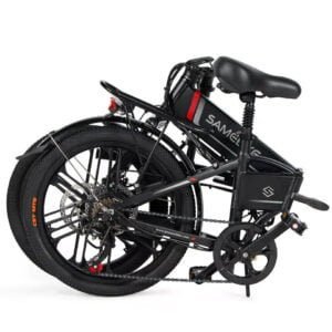 SameBike Black 20LVXD30-II Folding Electric Bike Bicycle for Adults 48V