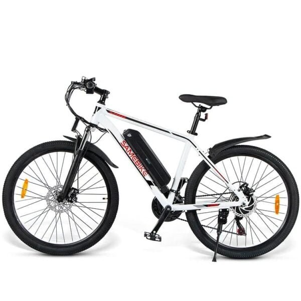 SAMEBIKE SY26 26″ 250W Motor White Electric Mountain Bike