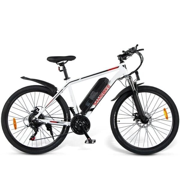 SAMEBIKE SY26 26″ 250W Motor White Electric Mountain Bike