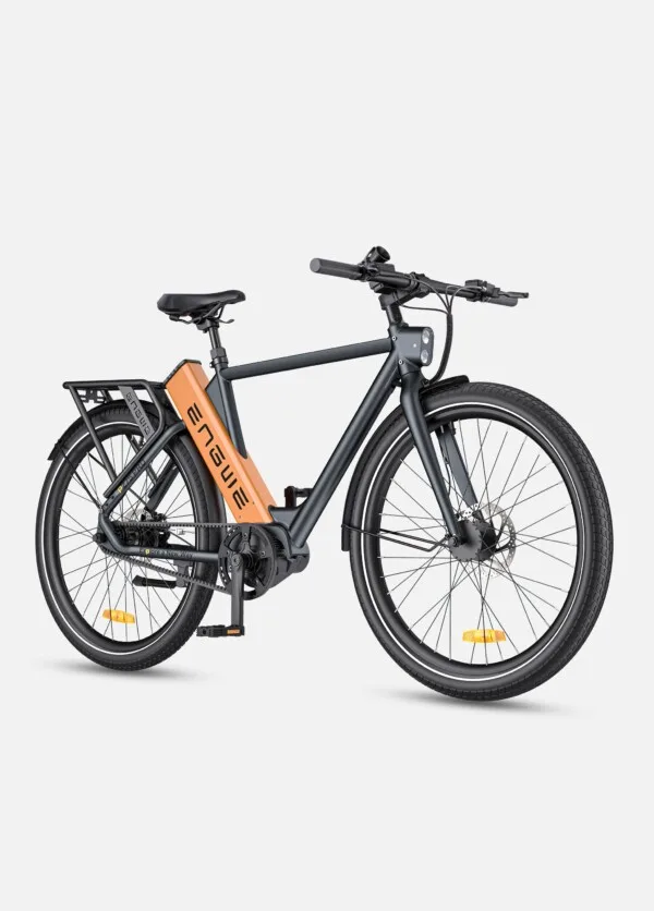 Engwe P275 ST/Pro Electric City Bicycle Black And Orange