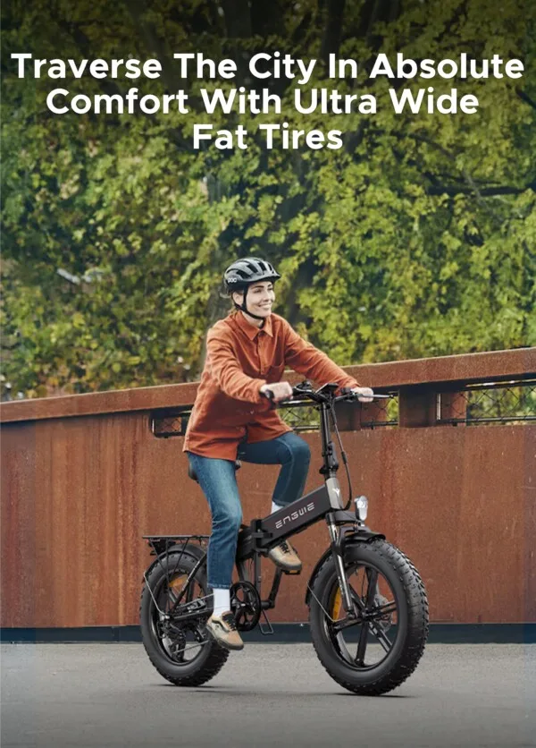 Absolute Comfort With Ultra Wide Fat Tires
