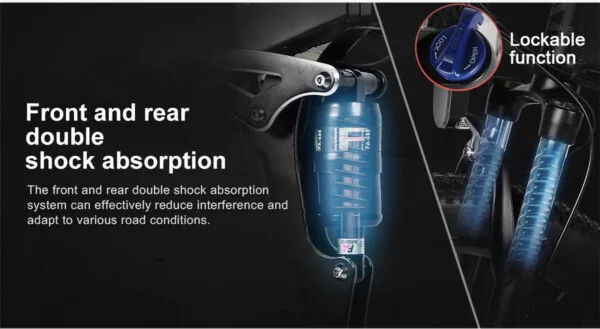 Front And Rear Double Shock Absorption